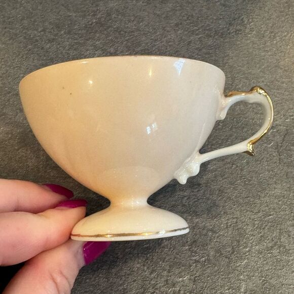 Vintage Hand Painted Floral Yellow Wales China Porcelain Tea Cup Made in Japan - Picture 4 of 9